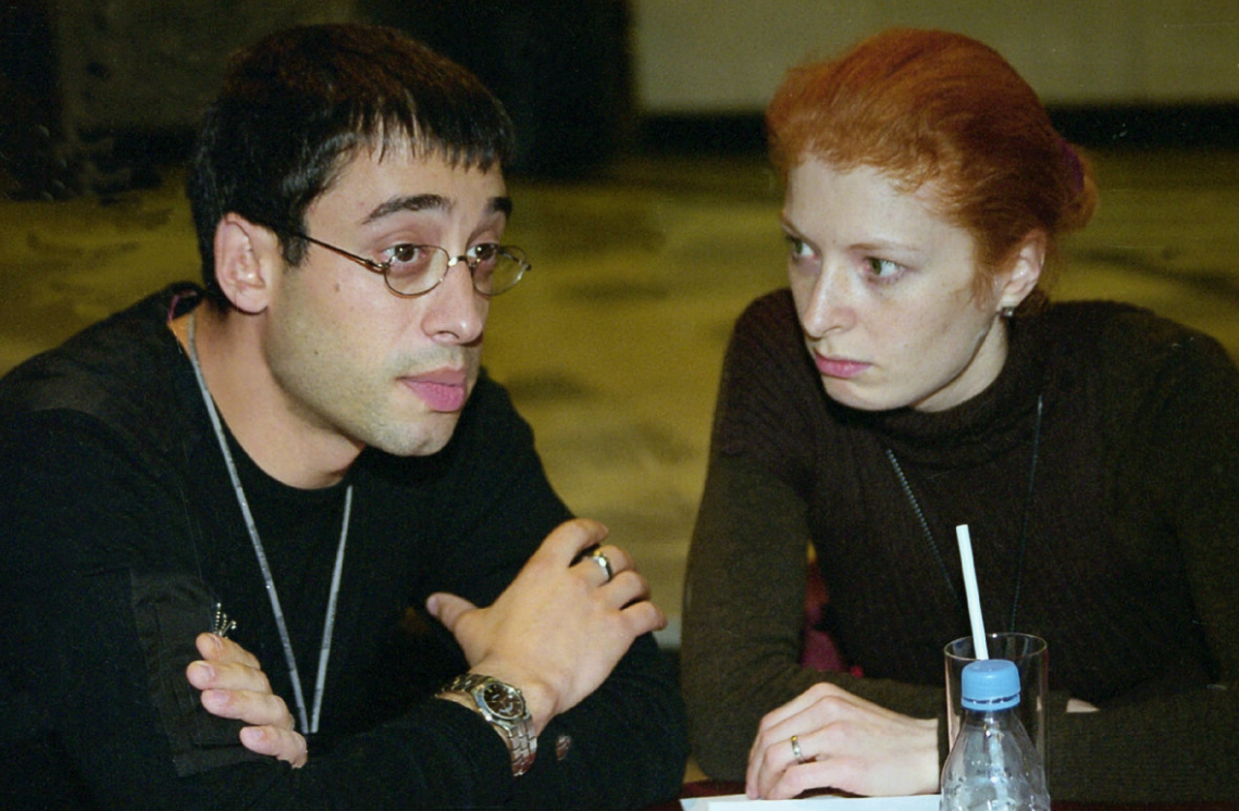 на фото Амалия Мордвинова и Александр Гольданский 