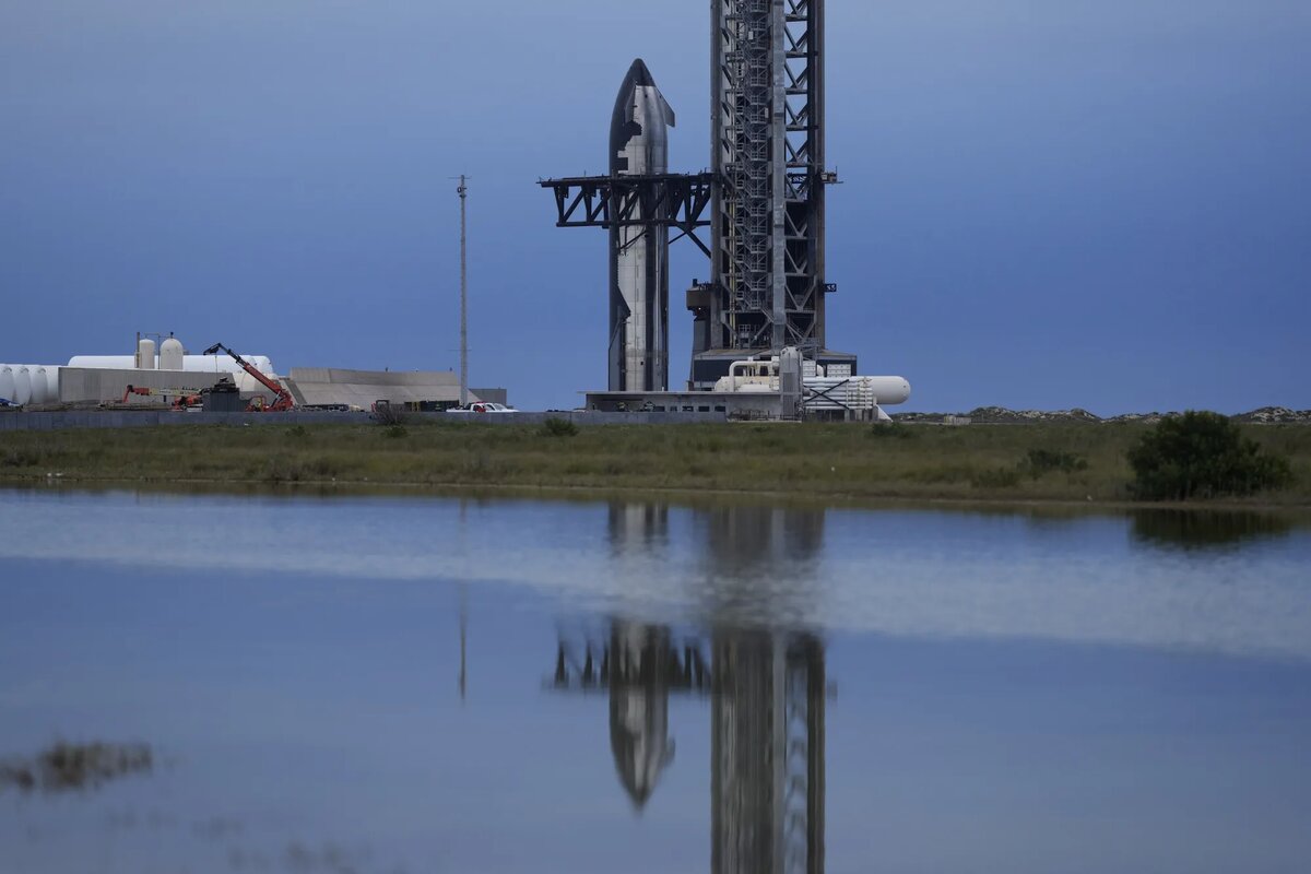Корабль SpaceX Starship в Бока-Чика, штат Техас, 12 января.
