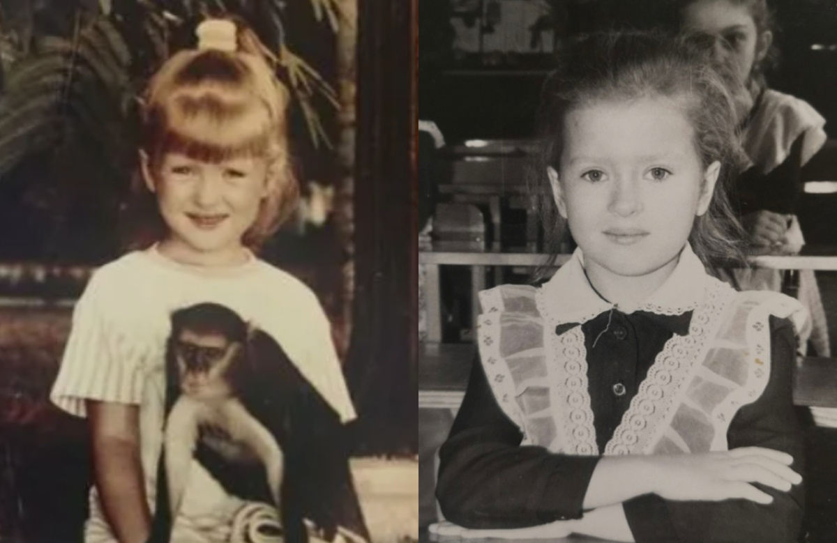 на фото Екатерина Копанова в детстве 