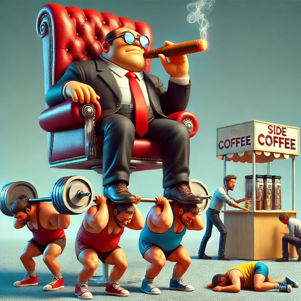 Напряженная работа на дядю