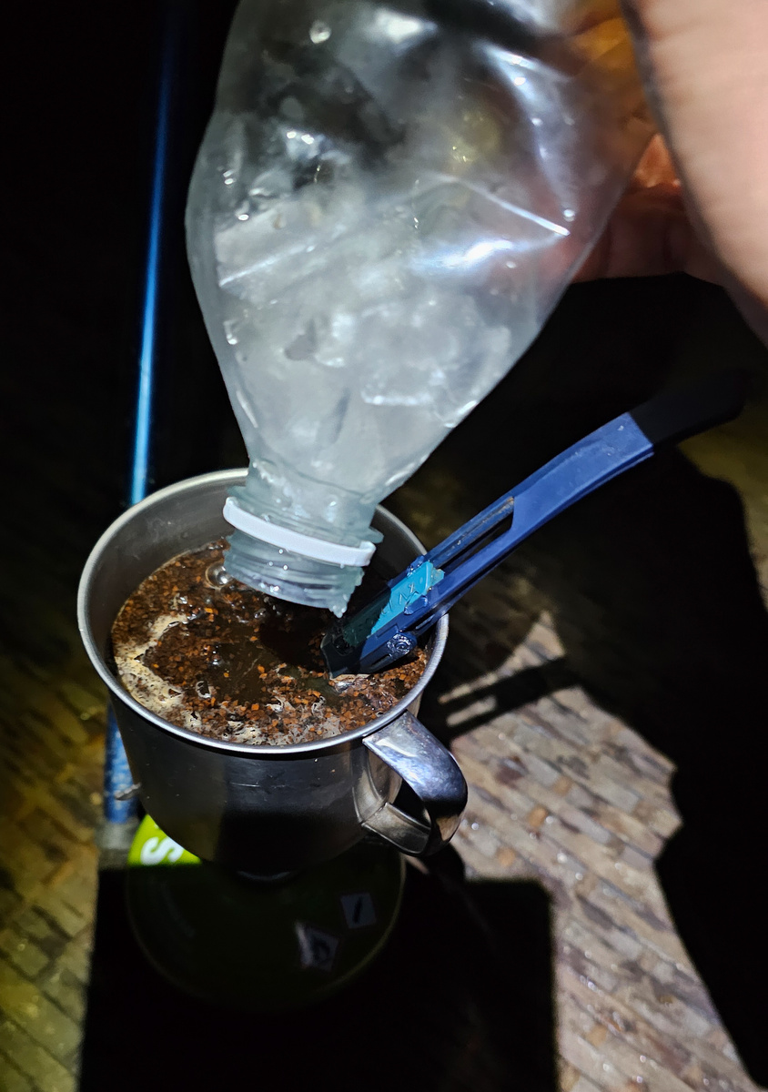 Варю кофе на твёрдой воде.