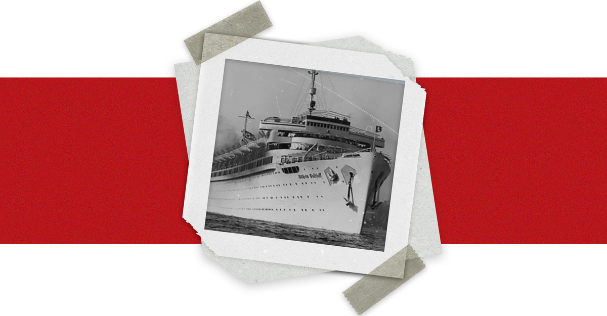 Вильгельм Густлофф» германское пассажирское десятипалубное круизное судно. 