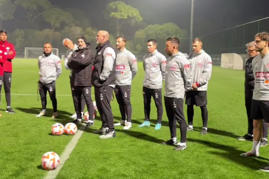 Скриншот из видео из телеграм-канала "Спартака"