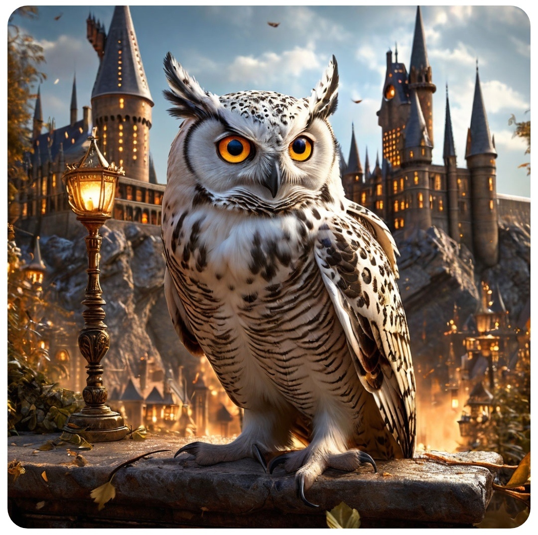 #Сова #ГарриПоттер #Хогвартс #Замок 