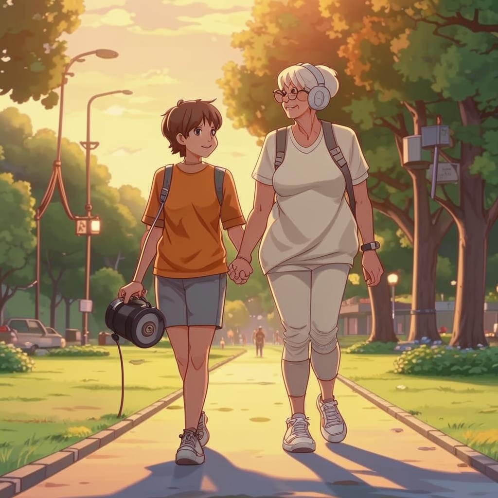 С Сеня бабушкой