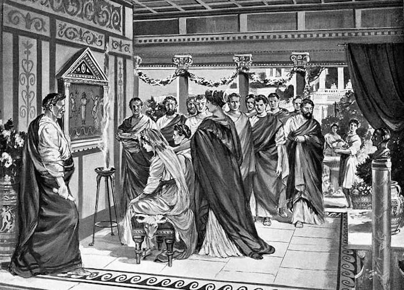 Гарри Марриотт Бертон «Свадьба Юлии и Помпея»