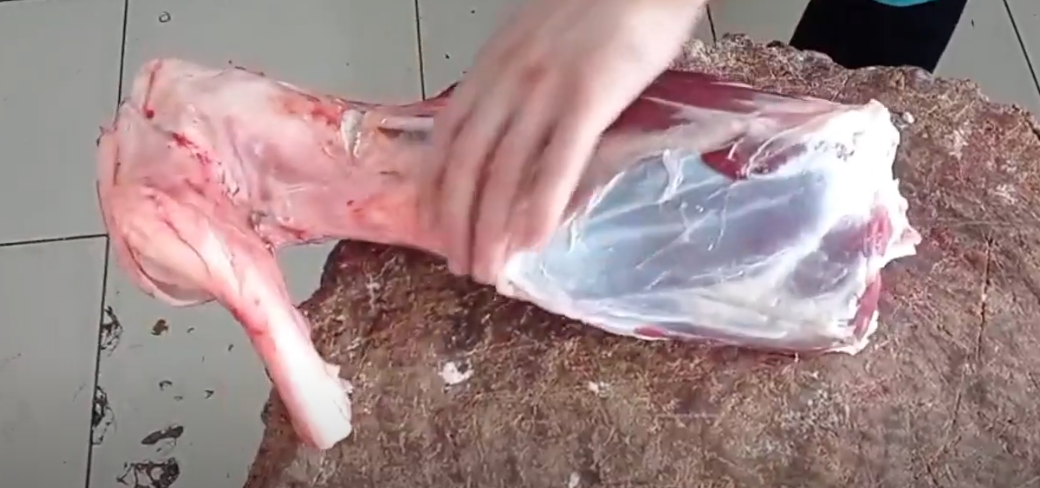 Мясо вот с этой части голени и будет качалка