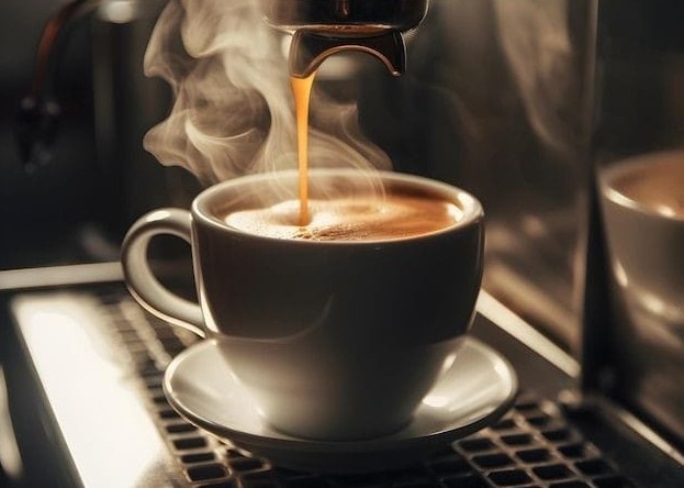 Эспрессо в рожковой кофемашине. Фото Pinterest