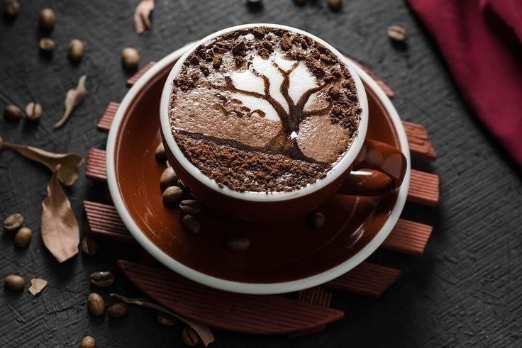 Капучино арт Фото Pinterest