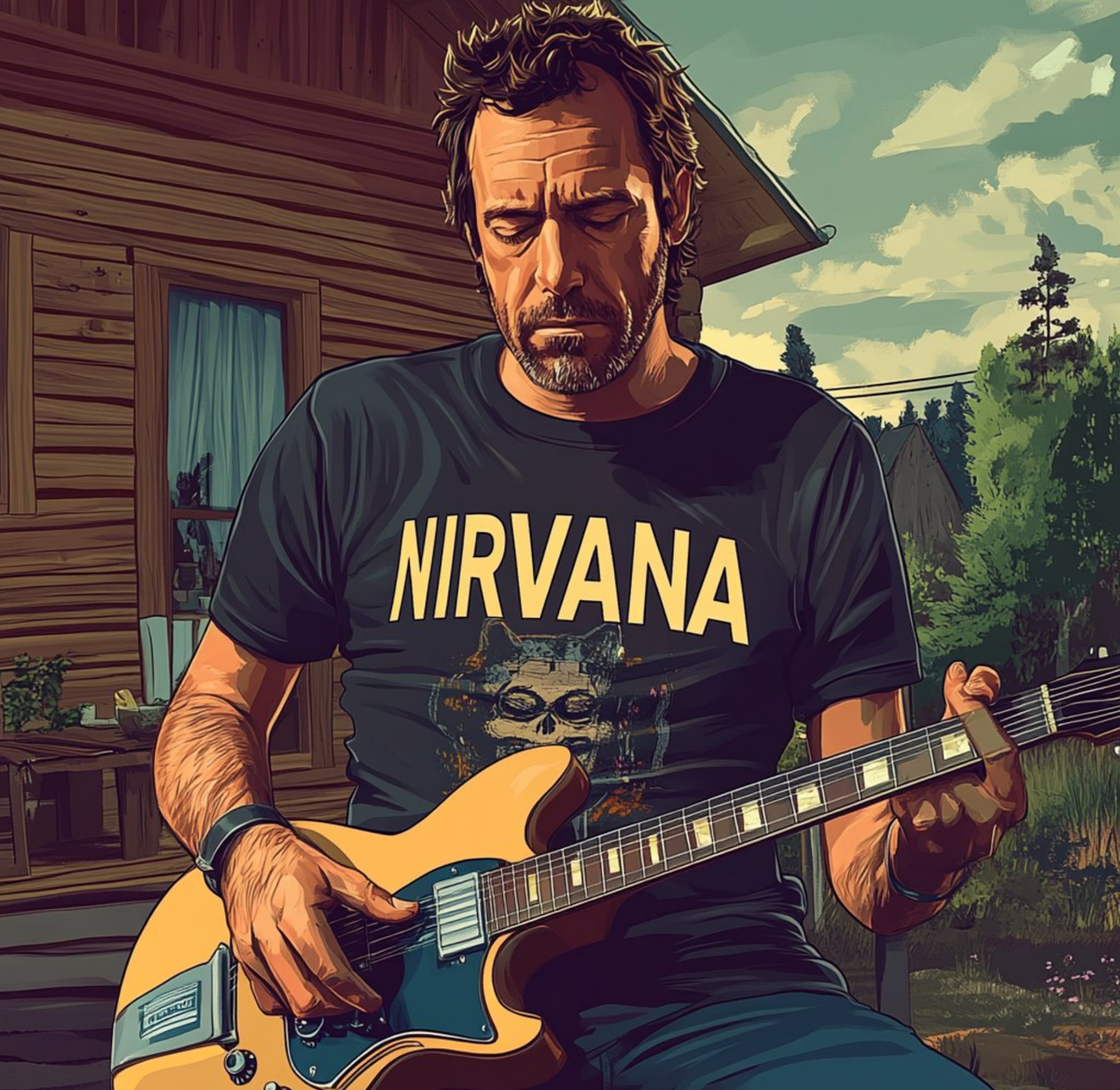 Маленькая российская деревня молча показывает, что музыка действительно не имеет границ. Даже если эти границы – забор из штакетника.