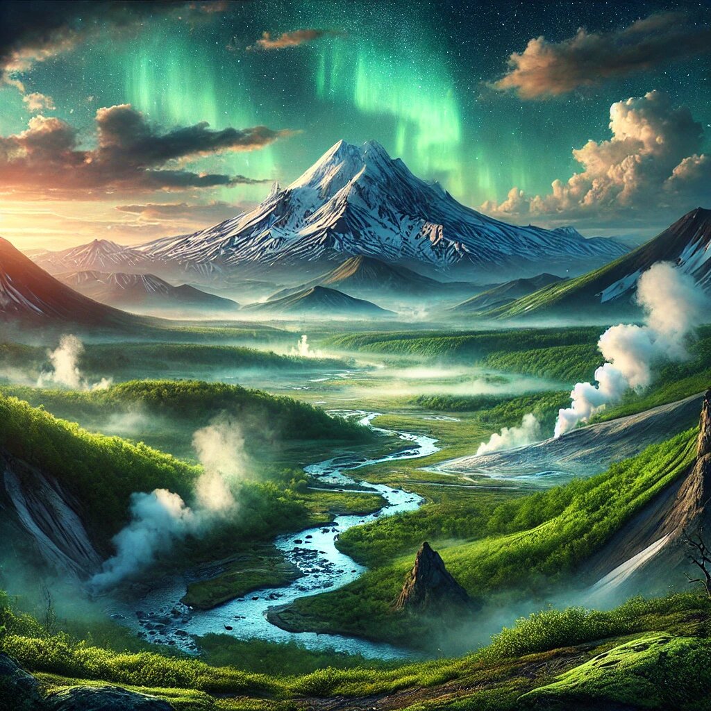Сгенерированоо ИИ, олицетворяет величие природных красот нашей страны