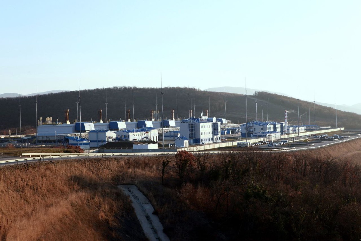 Атакованная дронами дожимная станция "Турецкого потока"