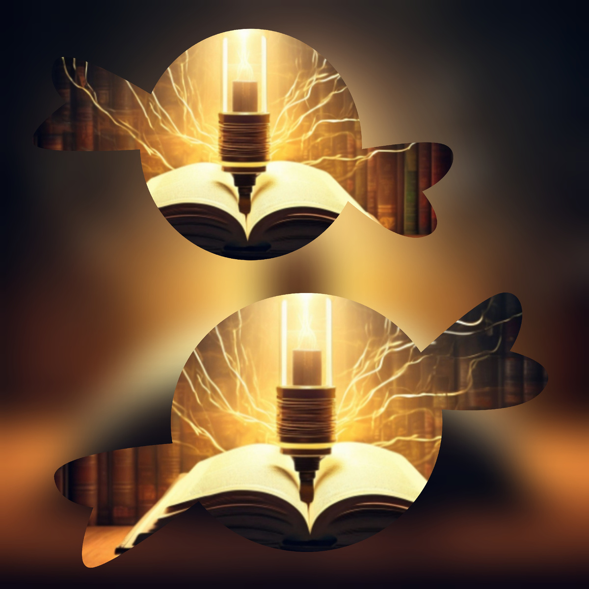 Конфеты "Книжный заряд". Для атмосферы