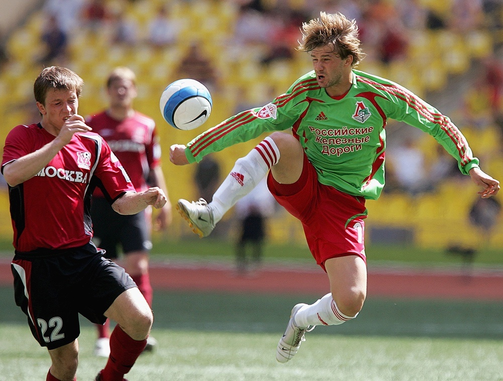    В составе московского "Локомотива" Дмитрий Сычев в 2004 году стал чемпионом России. / GettyImages