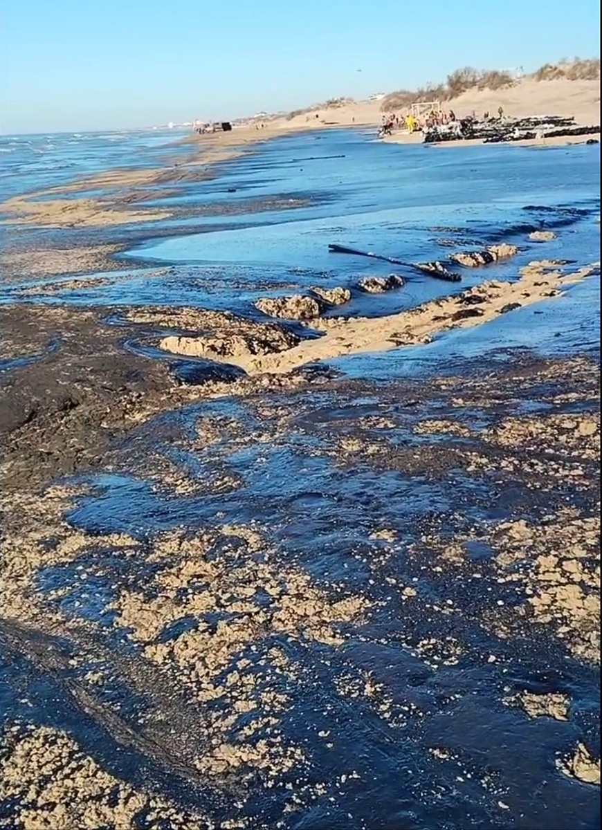 Такой пляж был до очистки волонтёрами.