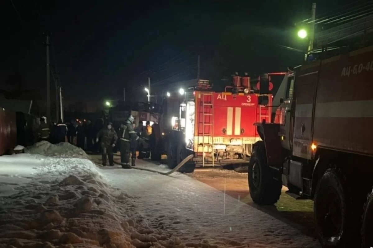    В Оренбургской области в результате пожара погибли двое детей