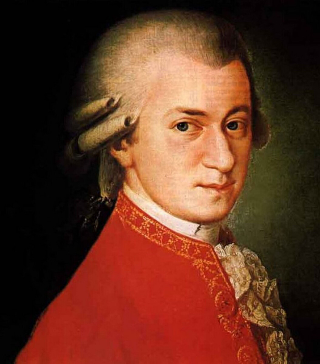 Посмертный портрет Моцарта работы Барбары Крафт, 1819 год
