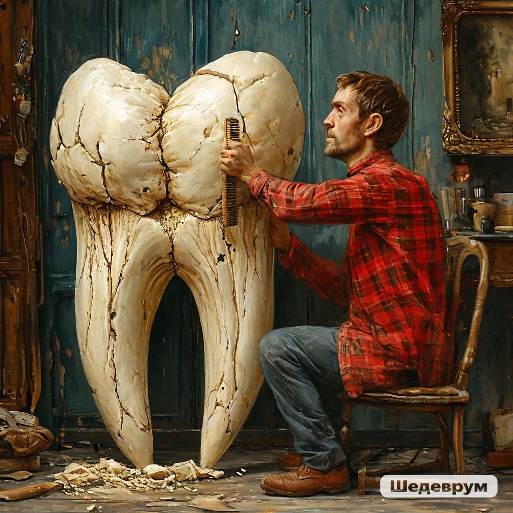 Так чешутся зубы по версии ИИ.