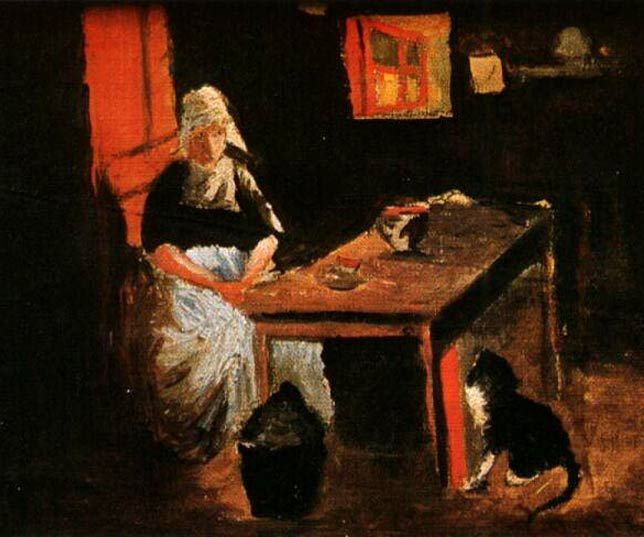 Сальвадор Дали "Голландский интерьер" 1914 г. 