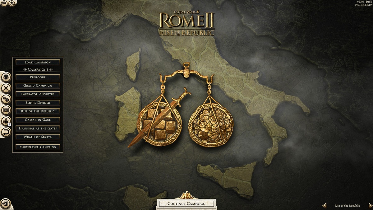 Вот же список кампаний, сбоку - но каждая из них содержит ровно одну карту, но большую