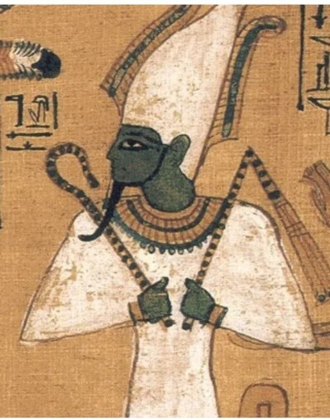 Изображение Осириса на папирусе