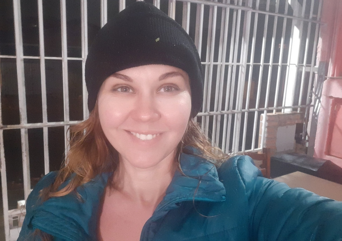 Я. Фото нашла. Ещё во времена короны сделано было. Это бразильский август такой. Холодно.