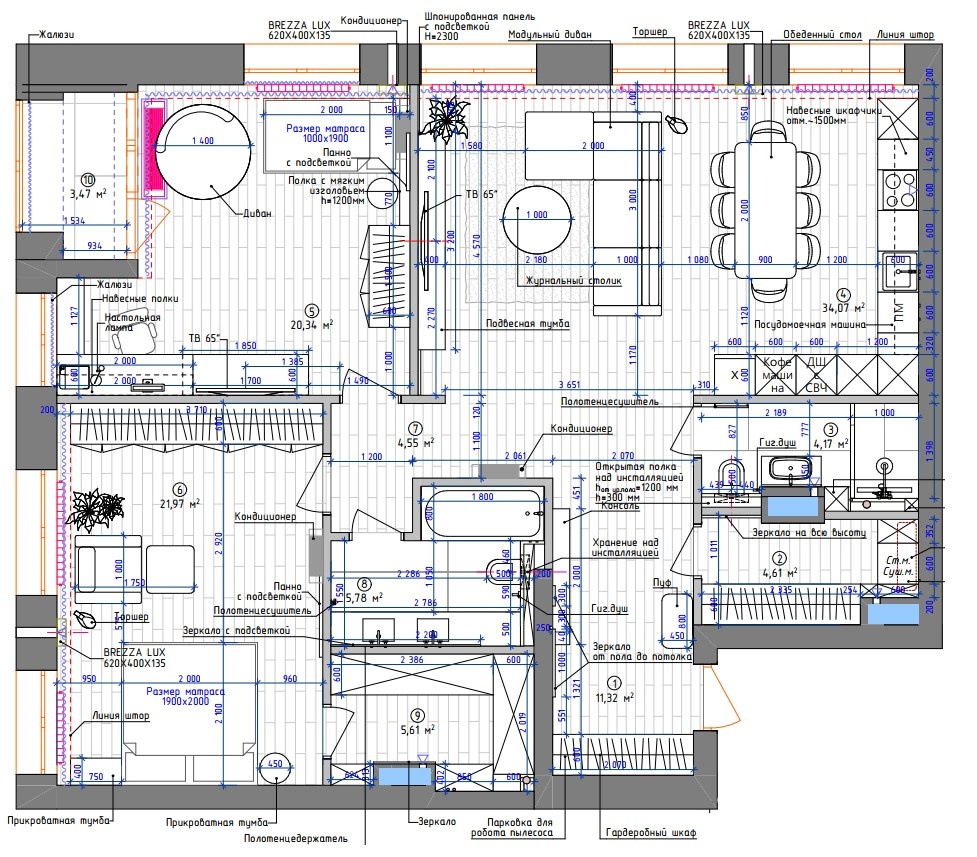 Квартира свободной планировки в ЖК Richmond residence