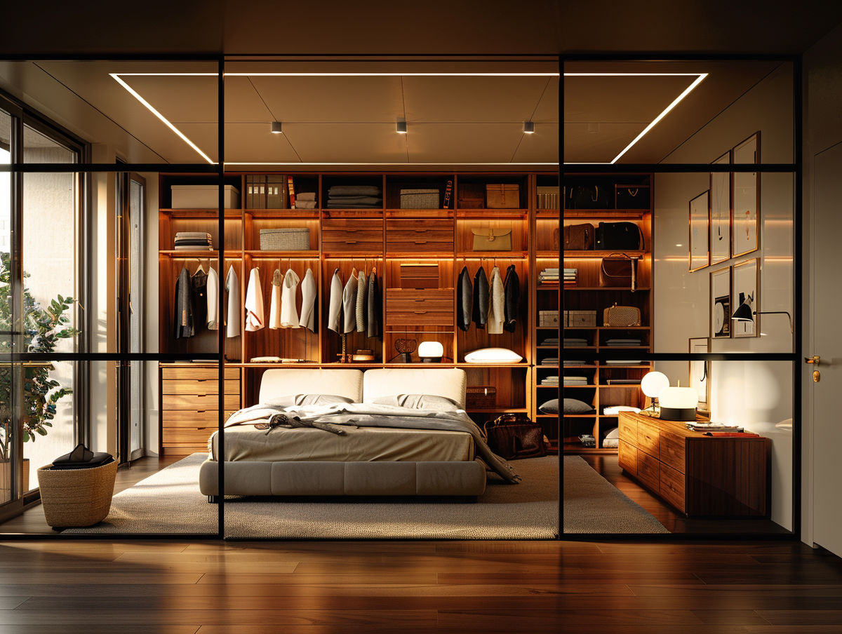    Эффективное использование пространства – угловой шкаф в спальне. svkuhni77