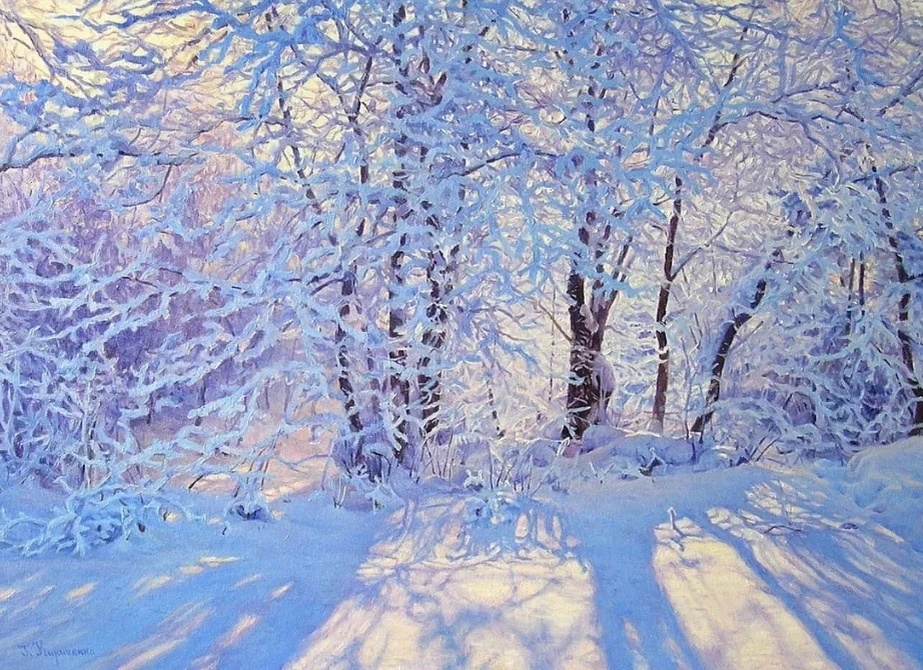 Геннадий Кириченко. Зимний пейзаж. Фото с Интернета.