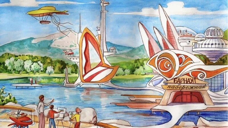     Рисунок победителя конкурса 2024 года Максима Скрябина. Источник: ГК «Жилищная инициатива».