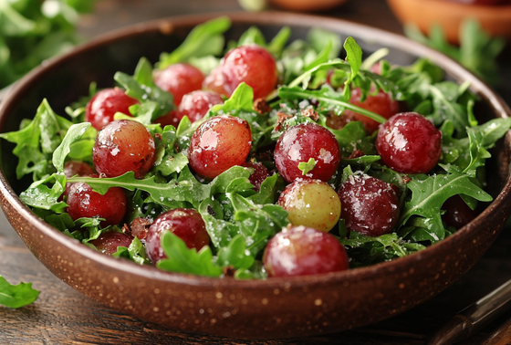     Салат с виноградом и руколой