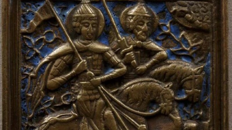     Икона «Благоверные князья Борис и Глеб». XIX в. Министерство культуры