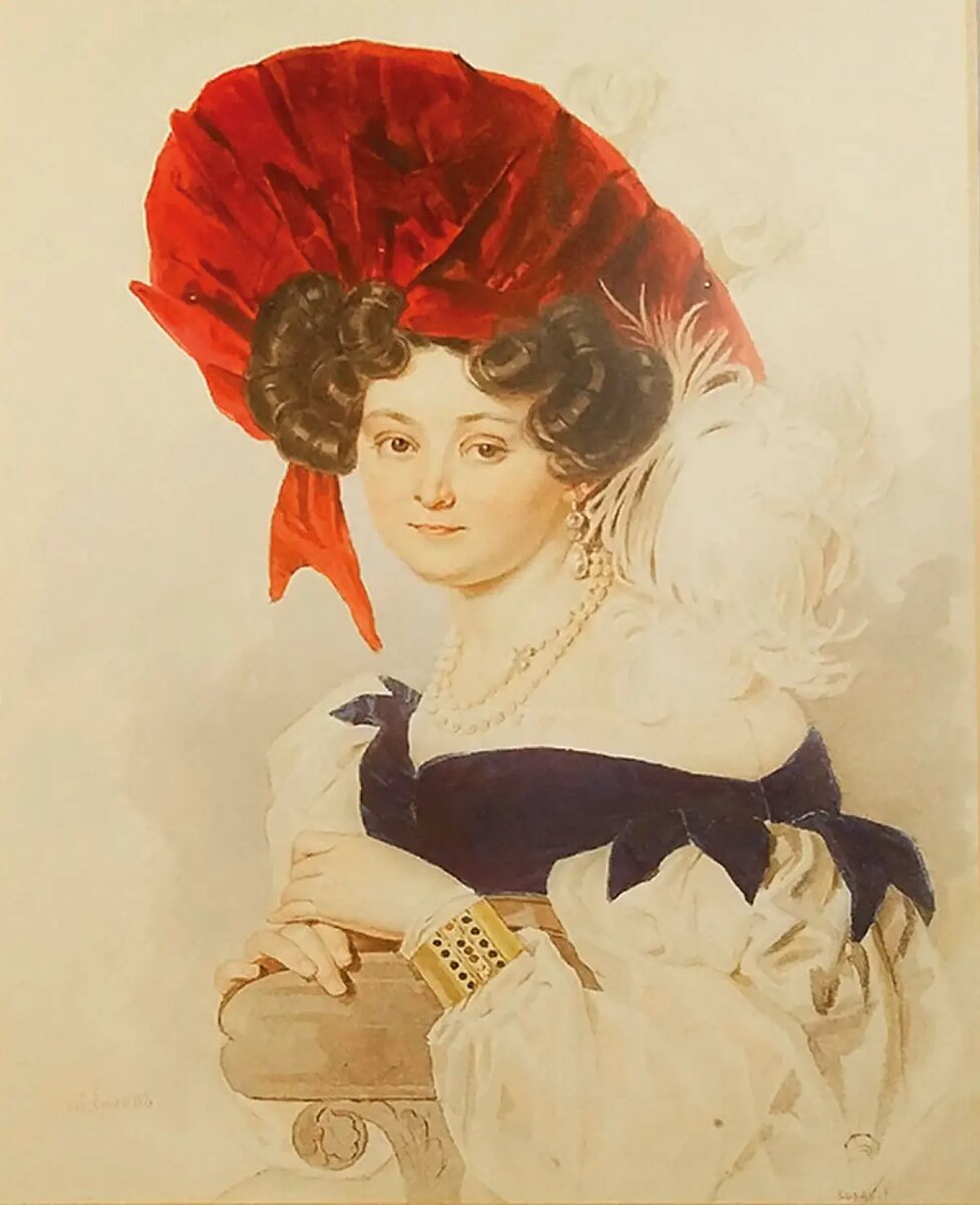    Фоторепродукция портрета графини А.А. Орловой-Чесменской. Государственный Русский музей