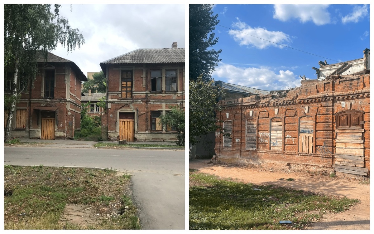    За 1 рубль ушли в частные руки объекты культурного наследия в Тамбове На фото слева – «Комплекс доходных домов М. В. Асеева», справа – «Дом М. Т. Попова»