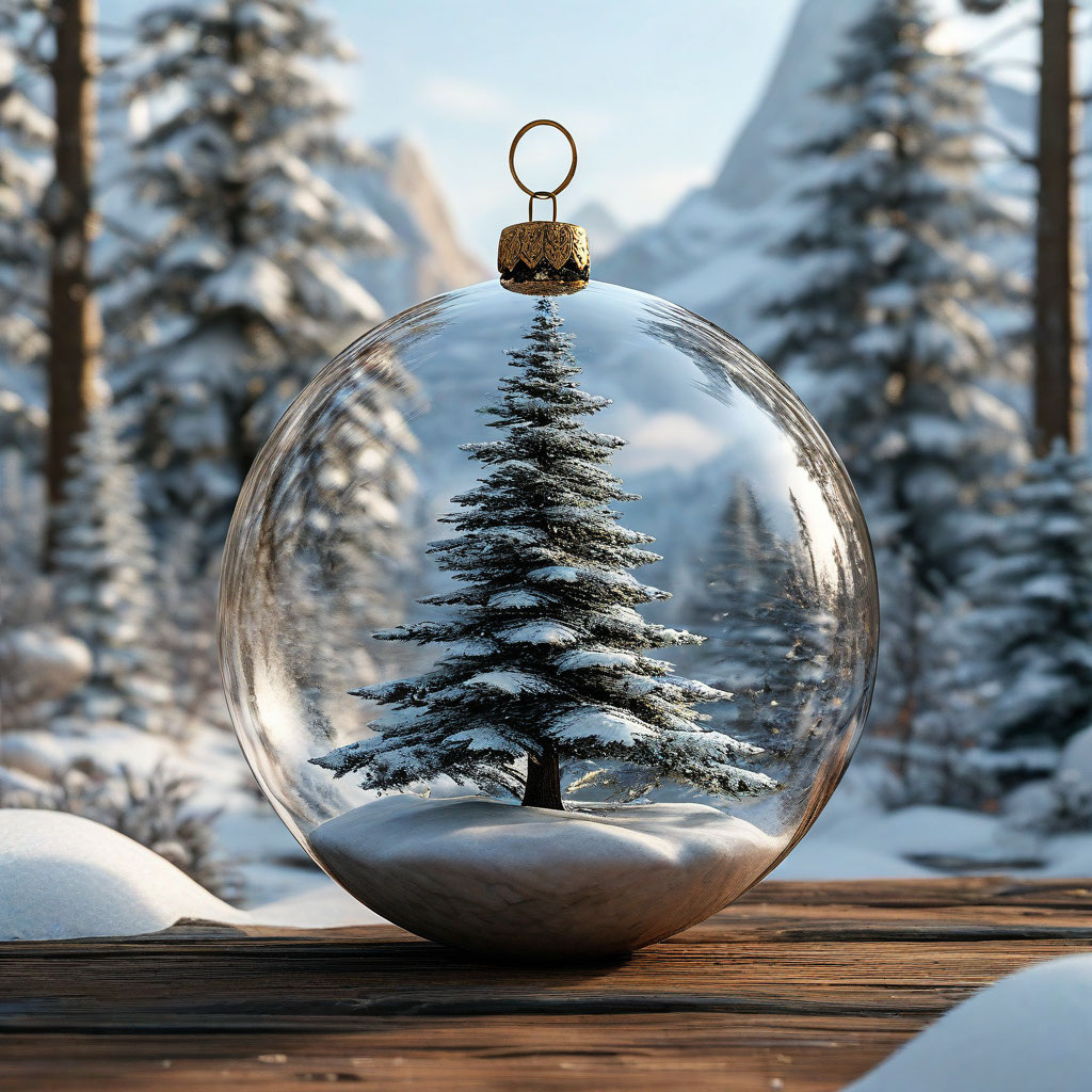 Стеклянный шар- игрушка.