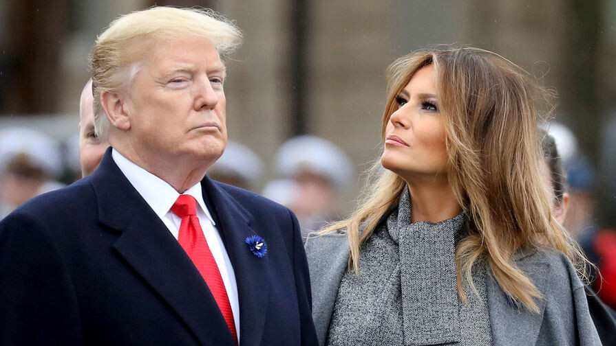 Д. Трамп с супругой Меланией