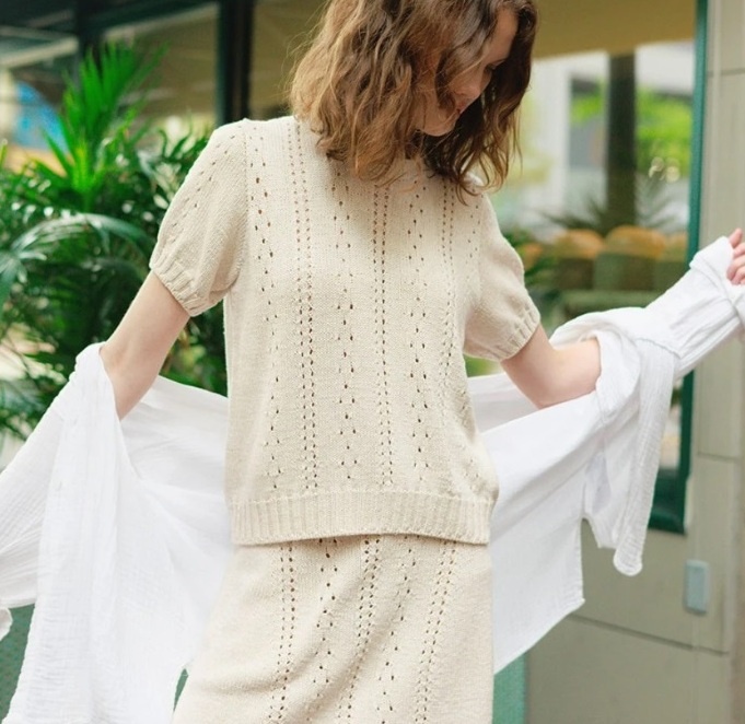 Деликатный ажурный узор. Фото источник: sandnes.