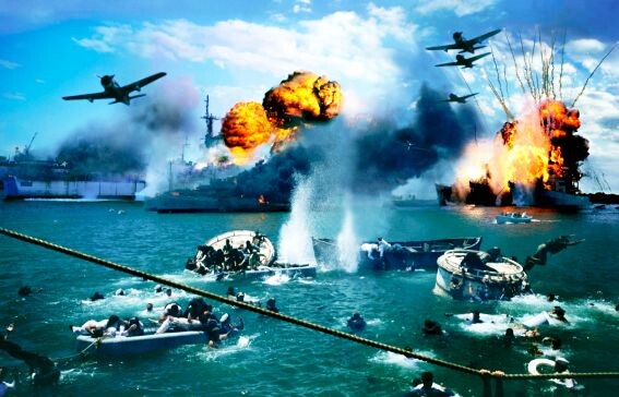 Удачная атака японского флота на американскую базу Перл-Харбор в обход всех американских планов защиты