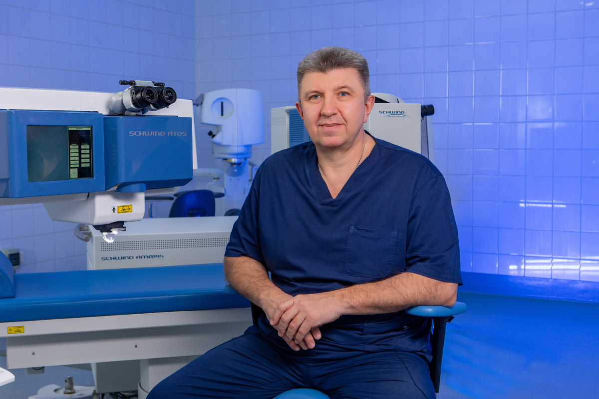 Ведущий рефракционный офтальмохирург клиники "Эксимер" в Санкт-Петербурге Георгий Павлович Парджанадзе ежегодно выполняет более 2 500 процедур лазерной коррекции зрения.