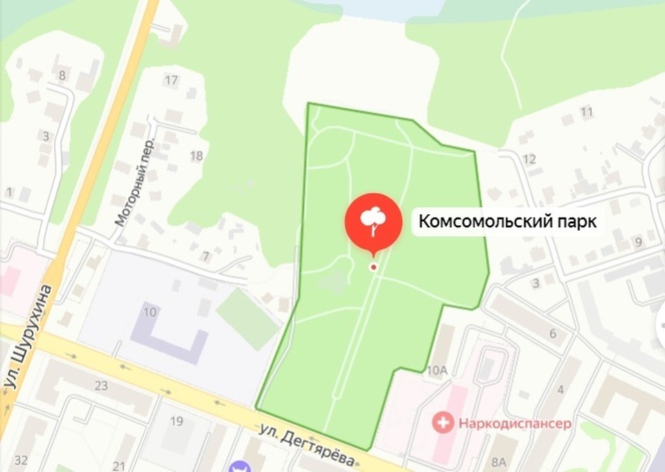    Сейчас парк заброшен и забыт. Яндекс.карты