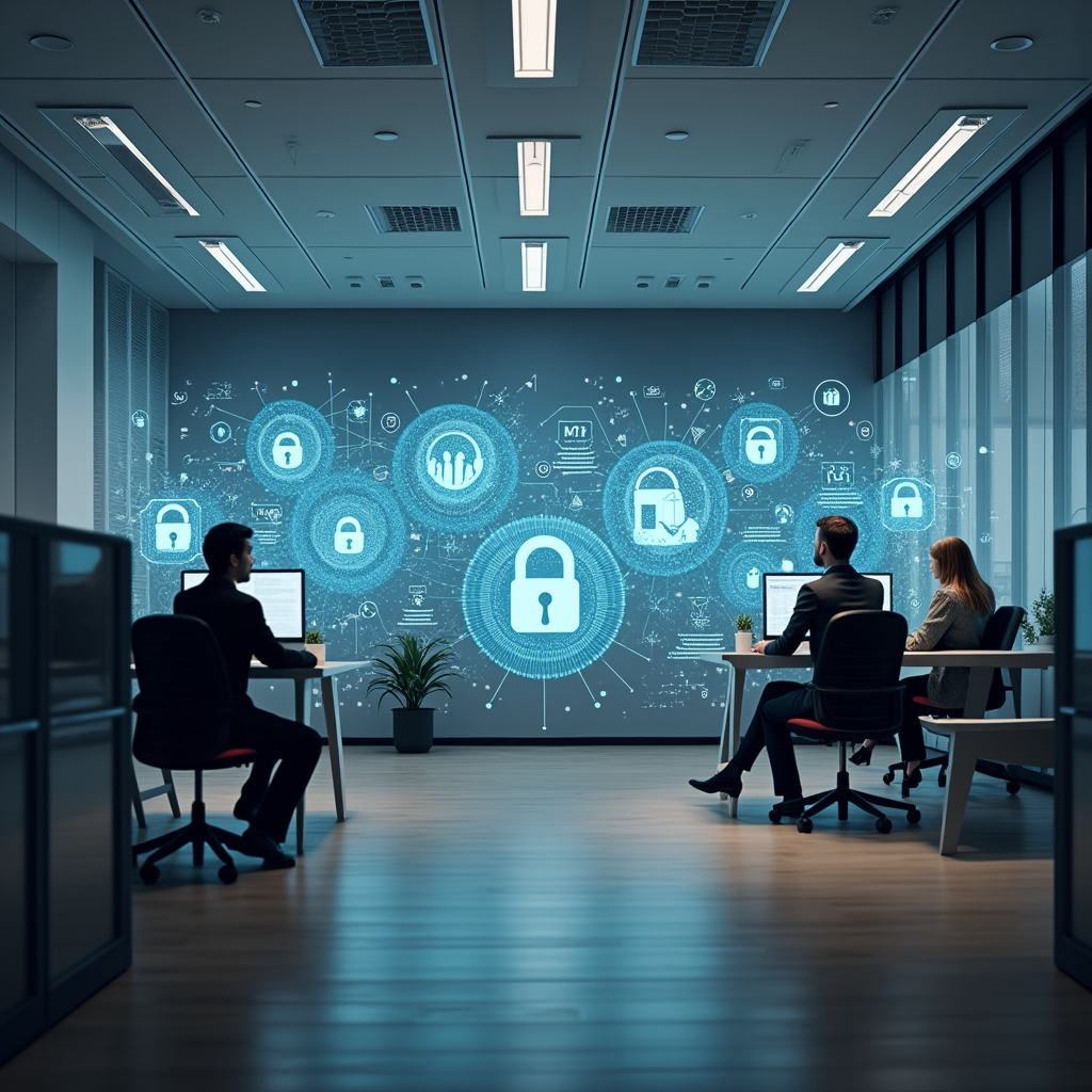 Офис будущего. Сгенерирован с помощью chatgpt.com