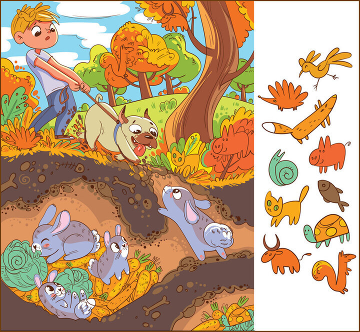 Найди предметы на картинке