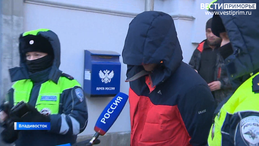 Задержание хулигана-угонщика во Владивостоке