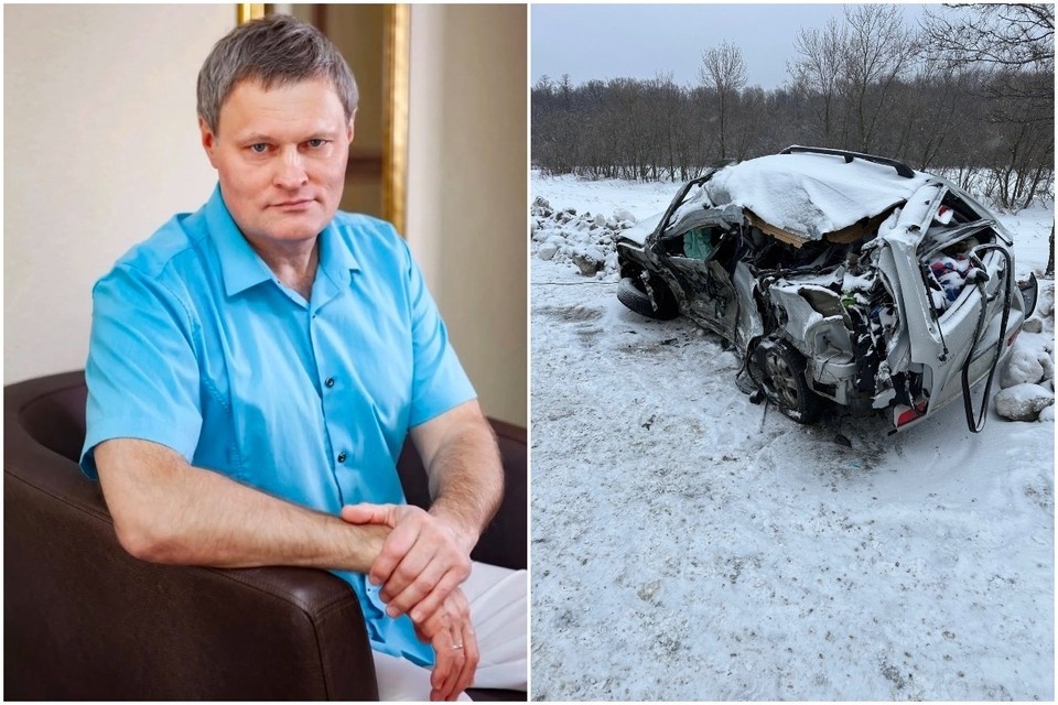    Иномарка спортсмена столкнулась с фурой. Фото: ГУ МВД России по Самарской области.