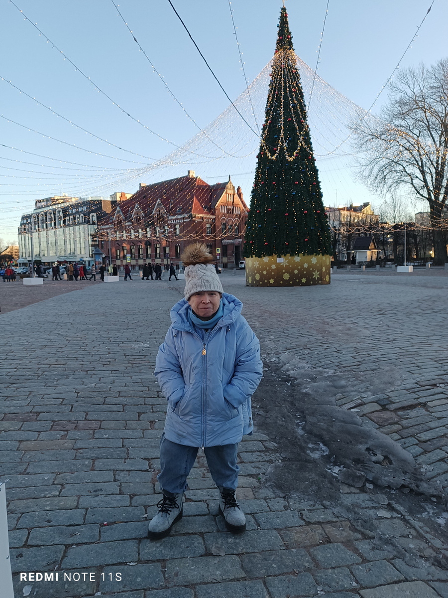 Рыночная площадь Выборга 31 декабря 2024 г.