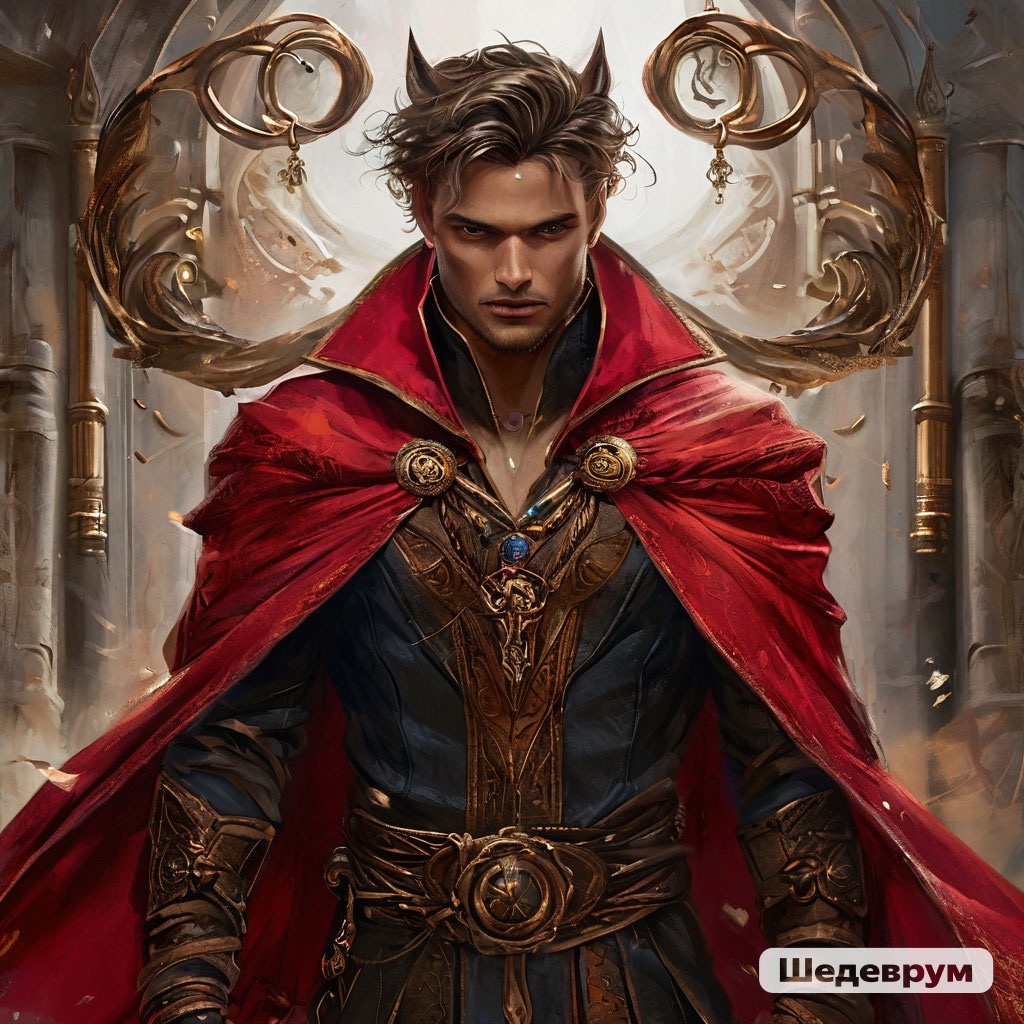 Генерация автора: немножко рогатый получился мужчина, но смелый и отважный,😀.