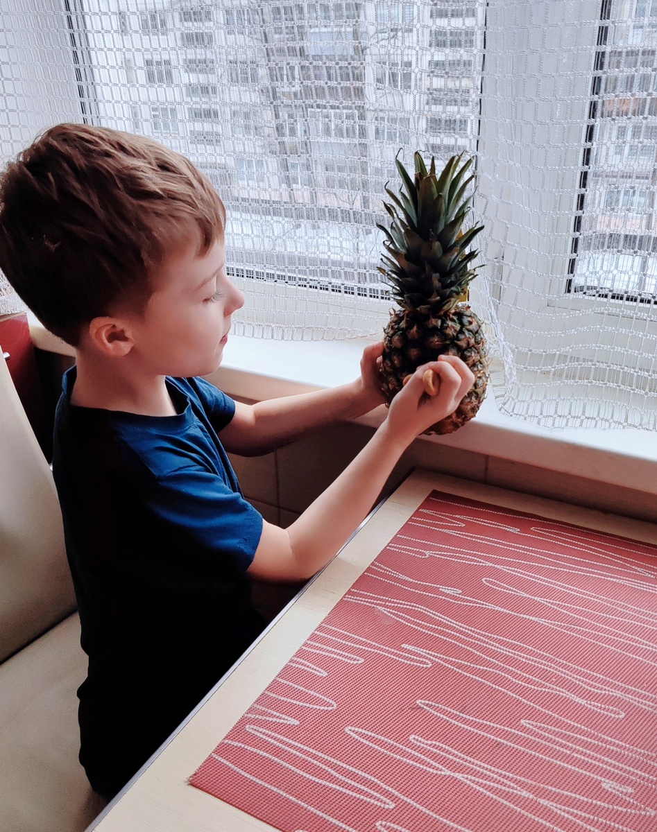 Вот он, искомый ананас! И подоконник. 