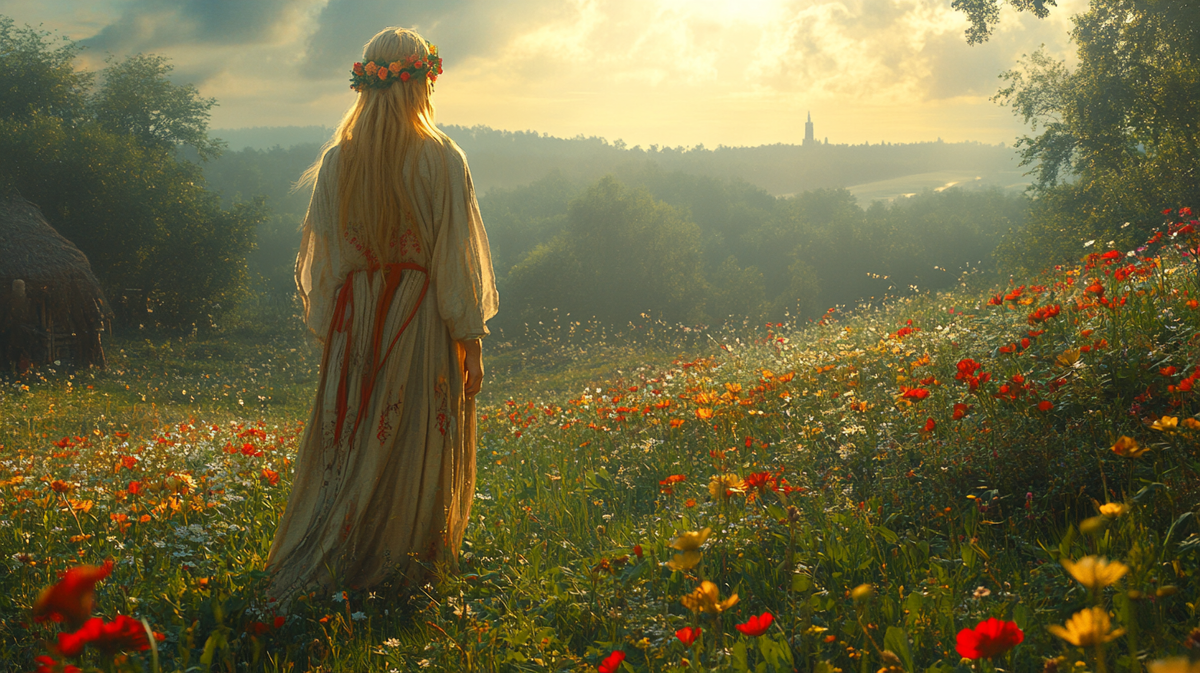 Славянская девушка (нейросеть)