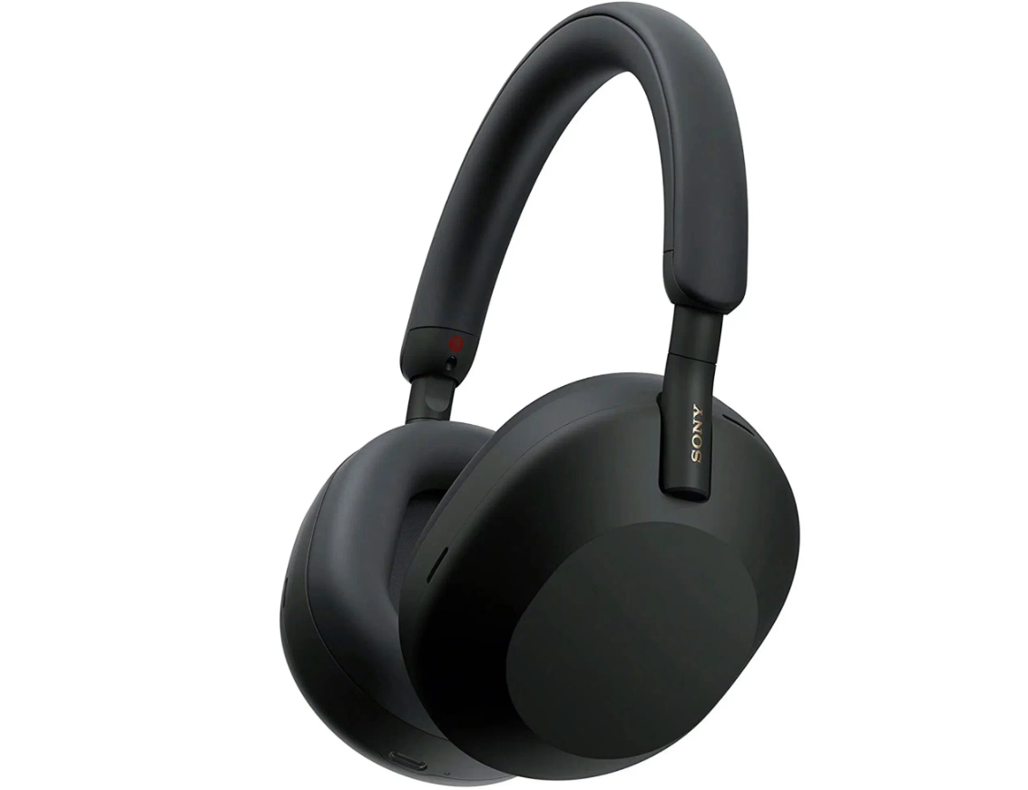 Беспроводные наушники Sony WH-1000XM5, mini jack 3.5 mm, черный