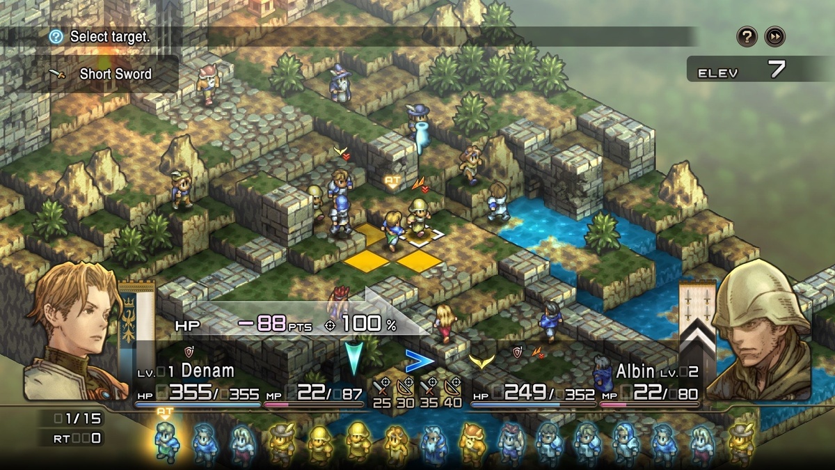 Скриншот Tactics Ogre: Reborn — ремастера классики. Источник: Steam